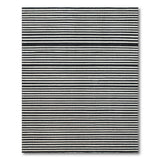 Bold Black White Striped No. 63 Area Rug