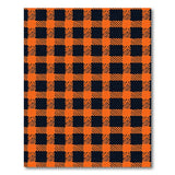Orange Bold Orange Black Buffalo Check Area Rug