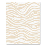 Creamy Wavy Stripe Abstract Area Rug