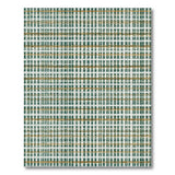 Teal Gold Distressed Plaid Area Rug