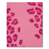Pink Leopard Print Tufted Boho Chic Area Rug