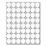 Black White Geometric Oval Lattice Area Rug