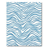 Blue Ocean Wave Area Rug