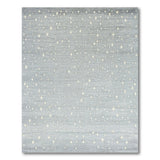ODIKA Washable Starry Night Grey Area Rug - Low Pile, Non-Slip & Pet Friendly