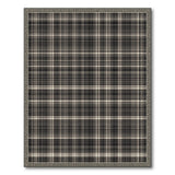 Black and White Black White Plaid Checkered Area Rug