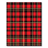 Bold Red Black Plaid Red Area Rug