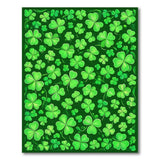 Lush Green Shamrock Clover Area Rug