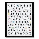 Kids Cartoon Playful Multi-Color Alphabet Kids Rug