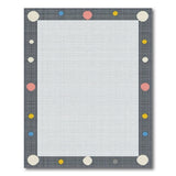 Multi-Color Dot Border Geometric Area Rug