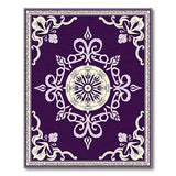 Purple Ornate Persian Medallion Area Rug