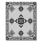 Ornate Black Persian Area Rug