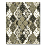 Neutral Argyle Diamond Area Rug