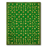 Golden Shamrock Emerald Green Area Rug