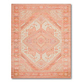 Pink Coral Geometric Southwestern Area Rug