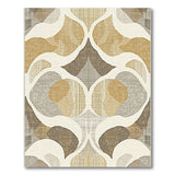 Beige Abstract Geometric Modern Area Rug