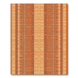 Orange Vertical Stripe Woven Area Rug