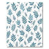 Teal Leaf Star Scatter Area Rug