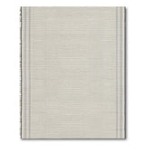 Beige Geometric Grid Woven Area Rug