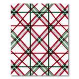Red Green Plaid Checkered Area Rug