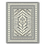 Black White Geometric Heritage Tribal Heritage Tribal Rug