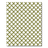 Green Olive Green Geometric Trellis Area Rug