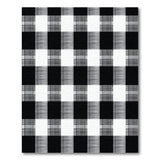 Black and White Black White Checkered Rustic Farmhouse Area Rug