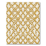 Golden Lattice Geometric Area Rug