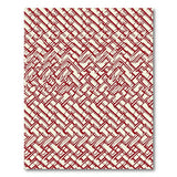 Red Geometric Interlock Area Rug
