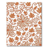 Vintage Terracotta Floral Vine Area Rug
