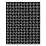 Grey Houndstooth Geometric Area Rug