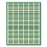 Modern Green Grid Geometric Area Rug