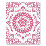 Floral Vintage Pink Pink Mandala Floral Area Rug