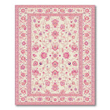 Traditional Persian Pink Pink Floral Traditional Persian Area Rug