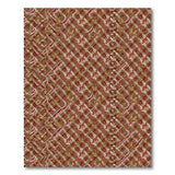 Gold Red Geometric Woven Area Rug