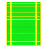 Vibrant Green Grid Area Rug with Yellow Borders