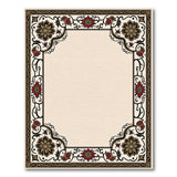 Ornate Persian Floral Border Rug