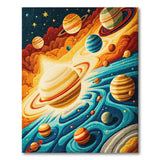Cosmic Nebula Planets Area Rug