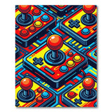 Arcade Joystick Multi-Color Area Rug