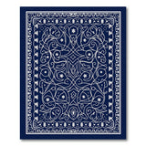 Navy Blue Traditional Persian No. 3 Area Rug