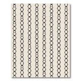 Beige Interlocking Chain Link Area Rug