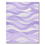 Purple Wavy Flow Abstract Area Rug