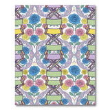 Vibrant Floral Director Chair Washable Area Rug
