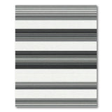 ODIKA Washable Modern Black and White Linear Striped Area Rug - Low Pile Non-Slip
