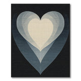 Layered Ombre Heart Abstract Area Rug