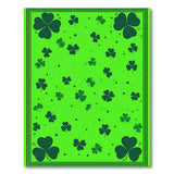 Lucky Four-Leaf Clover Green Area Rug