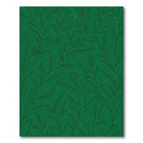 Floral Vintage Emerald Green Fern Leaf Area Rug