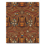 Southwestern Backpack Compass Area Rug