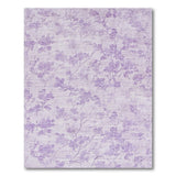 Washable Vintage Floral Lavender Low Pile Area Rug - Non-Slip, Pet Friendly & Robot Vacuum Safe