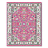 Vibrant Magenta Persian Floral Area Rug