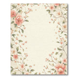 Blush Pink Floral Vintage Washable Area Rug